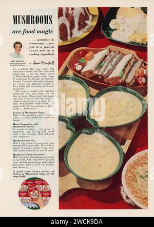 Vintage 'Good Housekeeping' Magazine annonce du numéro de février 1953, États-Unis Banque D'Images