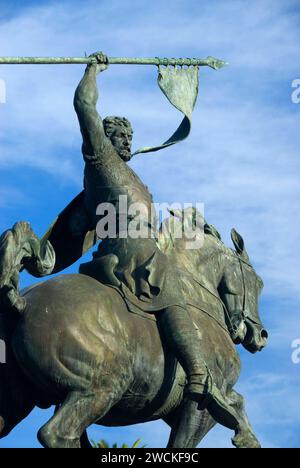 Hotel Nobel statue, Balboa Park, San Diego, Californie Banque D'Images