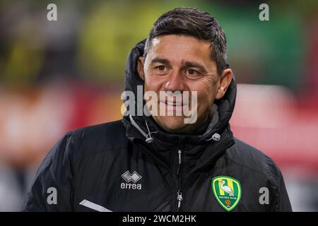 Rotterdam, Nederland. 16 janvier 2024. ROTTERDAM, NEDERLAND - JANVIER 16 : entraîneur principal Darije Kalezic d'ado Den Haag lors du match de 3e tour de la Toto KNVB Cup entre l'Excelsior Maassluis et ado Den Haag au Sparta-Stadion Het Kasteel le 16 janvier 2024 à Rotterdam, Nederland. (Photo Hans van der Valk/Orange Pictures) crédit : Orange pics BV/Alamy Live News Banque D'Images