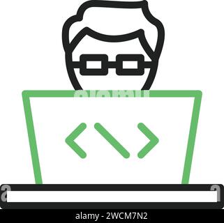 Image vectorielle de l'icône du programmeur. Illustration de Vecteur