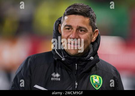 Rotterdam, Nederland. 16 janvier 2024. ROTTERDAM, NEDERLAND - JANVIER 16 : entraîneur principal Darije Kalezic d'ado Den Haag lors du match de 3e tour de la Toto KNVB Cup entre l'Excelsior Maassluis et ado Den Haag au Sparta-Stadion Het Kasteel le 16 janvier 2024 à Rotterdam, Nederland. (Photo Hans van der Valk/Orange Pictures) crédit : dpa/Alamy Live News Banque D'Images