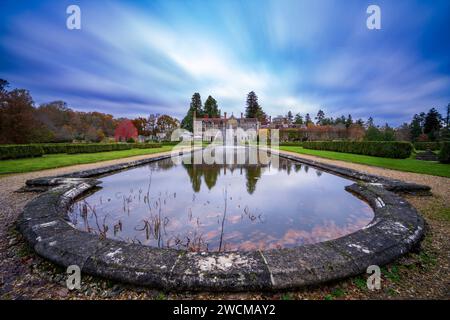 Rhinefield House Hôtel au lever du soleil, Brockenhurst, la New Forest, Hampshire, Angleterre, Royaume-Uni Banque D'Images