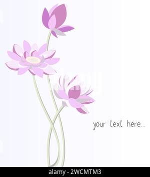 Fleurs de lotus vecteur. Illustration moderne graphique. Design élégant. Illustration de Vecteur