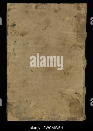 Aarau, Aargauer Kantonsbibliothek, MsMurQ 11, couverture arrière – Guide de rédaction de lettres. Banque D'Images