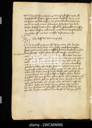 Aarau, Aargauer Kantonsbibliothek, MsMurQ 11, F. 16v – Guide de rédaction de lettres. Banque D'Images
