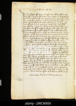 Aarau, Aargauer Kantonsbibliothek, MsMurQ 11, F. 39v – Guide de rédaction de lettres. Banque D'Images