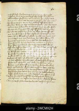 Aarau, Aargauer Kantonsbibliothek, MsMurQ 11, F. 45r – Guide de rédaction de lettres. Banque D'Images