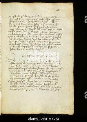 Aarau, Aargauer Kantonsbibliothek, MsMurQ 11, F. 42r – Guide de rédaction de lettres. Banque D'Images