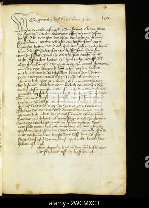 Aarau, Aargauer Kantonsbibliothek, MsMurQ 11, F. 76r – Guide de rédaction de lettres. Banque D'Images