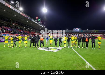 ROTTERDAM, PAYS-BAS - JANVIER 16 : Matteo Waem d'ado Den Haag, Kursad Surmeli d'ado Den Haag, Daryl van MIEGHEM d'ado Den Haag, Jort van der Sande d'ado Den Haag, Malik Sellouki d'ado Den Haag, Henri Koudossou d'ado Den Haag, Amir Absalem d'ado Den Haag, Sacha Komljenovic, d'ado Den Haag, Justin Che d'ado Den Haag, Gylermo Siereveld d'ado Den Haag, Tyrese Asante d'ado Den Haag, Daniel Granli d'ado Den Haag, Henk Veerman d'ado Den Haag, Lasse Vigen d'ado Den Haag, Joel Ideho d'ado Den Haag, Silvinho Esajas d'ado Den Haag, Jerry van Ewijk d'ado Den Haag, Alex Schalk d'ado Den H. Banque D'Images