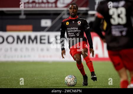 Rotterdam, pays-Bas. 16 janvier 2024. ROTTERDAM, PAYS-BAS - 16 JANVIER : Arthur Zagre de l'Excelsior Rotterdam dribble avec le ballon lors du match de la Toto KNVB Cup entre l'Excelsior Rotterdam et le FC Groningen au Van Donge & de Roo Stadion le 16 janvier 2024 à Rotterdam, pays-Bas. (Photo Broer van den Boom/Orange Pictures) crédit : Orange pics BV/Alamy Live News Banque D'Images