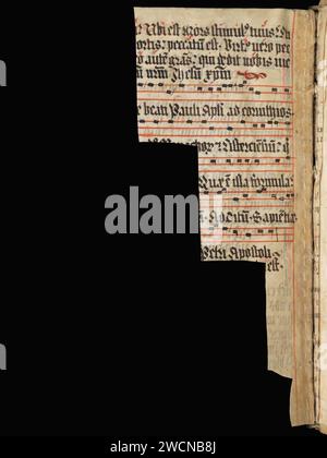 Aarau, Aargauer Kantonsbibliothek, MsWettF 13, F. 103v – Epistolare OCist. Banque D'Images