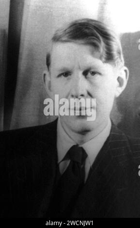 W.H. Auden, Wystan Hugh Auden (1907 – 1973) poète américano-britannique. Banque D'Images