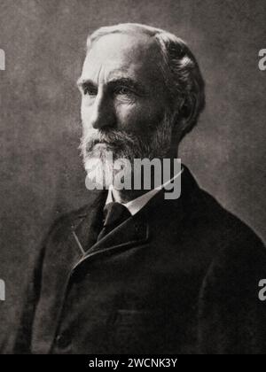 Josiah Gibbs, Josiah Willard Gibbs (1839 – 1903) scientifique américain Banque D'Images