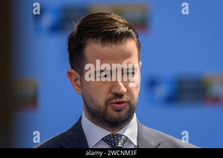 VILNIUS, LITUANIE. 11 juillet 2023. Jakov Milatovic, Président du Monténégro, lors du SOMMET DE l'OTAN 2023. Vilnius, Lituanie. Banque D'Images