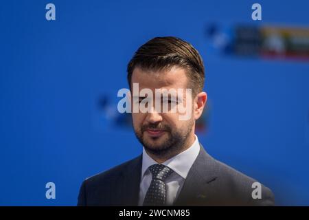 VILNIUS, LITUANIE. 11 juillet 2023. Jakov Milatovic, Président du Monténégro, lors du SOMMET DE l'OTAN 2023. Vilnius, Lituanie. Banque D'Images