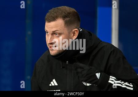 Glasgow, Royaume-Uni. 16 janvier 2024. Jacob Neestrup Manager du FC Copenhague lors du match amical au stade Ibrox, Glasgow. Le crédit photo devrait se lire : Neil Hanna/Sportimage crédit : Sportimage Ltd/Alamy Live News Banque D'Images