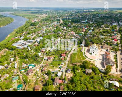 Vue panoramique aérienne de Kashira Banque D'Images