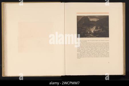 Hommes autour d'un Kampvur sur le Parnasse, Frédéric Boissonnas, c. 1905 - dans ou avant 1910 impression photomécanique ParnassusBerlin papier collotype feu de camp ; montre-feu Parnasse Banque D'Images