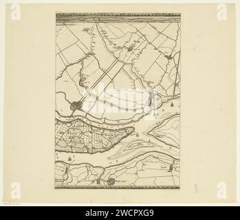 Carte des Maas de Rotterdam à la mer du Nord (troisième partie), Joost van Geel, 1740 imprimer troisième partie d'une carte des Maas de Rotterdam à la mer du Nord. Imprimeur : Rotterdampublisher : Amsterdampublisher : RotterdamRotterdam cartes de gravure sur papier / gravure de différents pays ou régions. Cartes des villes Maassluis. Vlaardingen. Geervliet. New Maas. Vieux Maas Banque D'Images