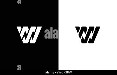 WM logo Design Template Vector monogramme. Illustration de Vecteur