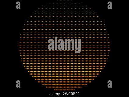 Fond abstrait grunge de points de demi-teinte dorés. Conception vectorielle Illustration de Vecteur