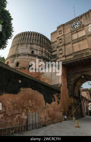 Ahmedabad, Inde - 10 janvier 2024 : fort de Bhadra à Ahmedabad, Gujarat, Inde. Banque D'Images