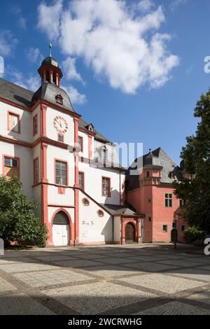 Altes Kaufhaus / ancien grand magasin, Florinsmarkt, Coblence, maison de marchands médiévaux et baroques. Banque D'Images