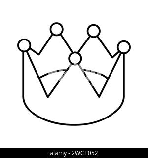 Icône isométrique bien conçue de la couronne dans un style modifiable Illustration de Vecteur