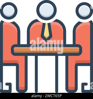 Icône pour plan de travail,schéma Illustration de Vecteur