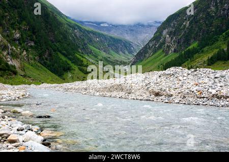 Détail des Alpes dans la vallée de Habachtal, Autriche Banque D'Images