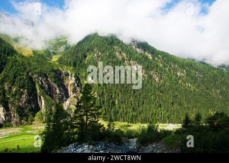 Détail des Alpes dans la vallée de Habachtal, Autriche Banque D'Images