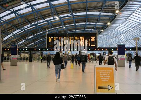 London Waterloo Platform 20-26 11 octobre 2023 Banque D'Images