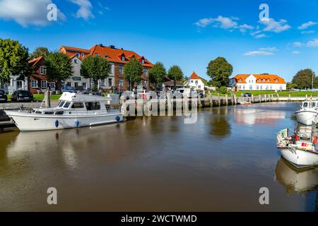 Der Innenhafen Tönning, Kreis Frise du Nord, Schleswig-Holstein, Deutschland, Europa | le vieux port de Toenning, district de Frise du Nord, Schle Banque D'Images