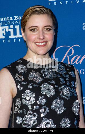 GRETA Gerwig BEI der 16. Verleihung des Kirk Douglas Award for Excellence in film auf dem 39. Festival international du film de Santa Barbara im Hotel Ritz-Carlton Bacara. Santa Barbara, 13.01.2024 *** Greta Gerwig au 16e Prix Kirk Douglas pour l'excellence cinématographique au Festival International du film de Santa Barbara 39 à l'Hôtel Ritz Carlton Bacara Santa Barbara, 13 01 2024 Foto:XC.xVanxWagonerx/xFuturexImagex Gosling 4102 Banque D'Images