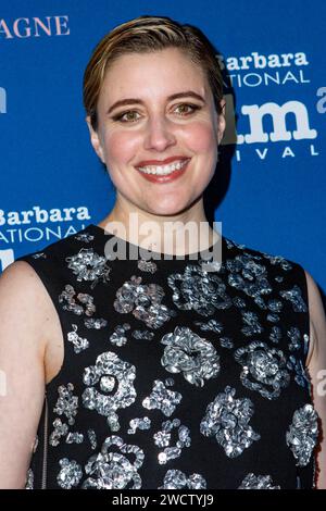 GRETA Gerwig BEI der 16. Verleihung des Kirk Douglas Award for Excellence in film auf dem 39. Festival international du film de Santa Barbara im Hotel Ritz-Carlton Bacara. Santa Barbara, 13.01.2024 *** Greta Gerwig au 16e Prix Kirk Douglas pour l'excellence cinématographique au Festival International du film de Santa Barbara 39 à l'Hôtel Ritz Carlton Bacara Santa Barbara, 13 01 2024 Foto:XC.xVanxWagonerx/xFuturexImagex Gosling 4103 Banque D'Images