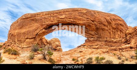South Window Arch in Arches National Monument, Utah, États-Unis Banque D'Images