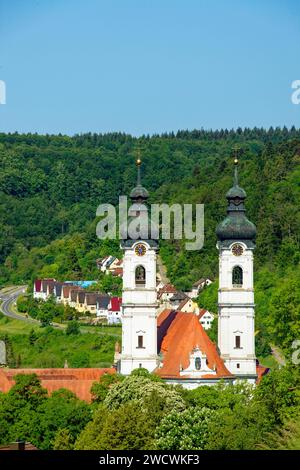 Allemagne, Bade Wurttemberg, Alb souabe (Schwaebische Alb), route baroque souabe supérieure, Zwiefalten, ancienne église du monastère abbatial Banque D'Images