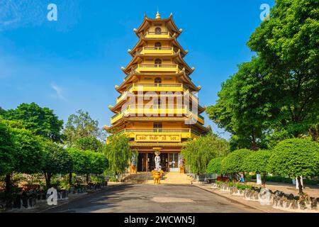 Vietnam, Ho Chi Minh ville (Saigon), district de Tan Binh, Pagode bouddhiste Giac Lam construite en 1744, l'un des plus anciens temples de la ville Banque D'Images