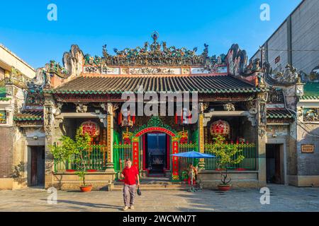 Vietnam, Ho Chi Minh ville (Saigon), quartier de Cholon, temple bouddhiste Ba Thien Hau Banque D'Images