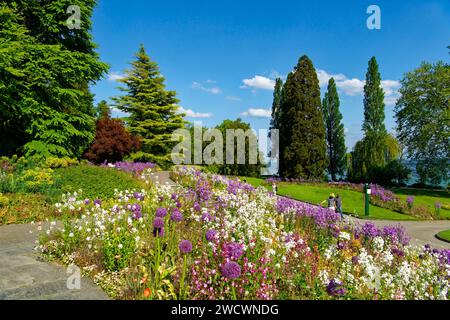 Allemagne, Bade Wurttemberg, Lac de Constance (Bodensee), île Mainau, île jardin sur le Lac de Constance Banque D'Images