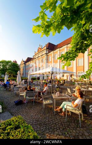 Allemagne, Baden Württemberg, Lac de Constance (Bodensee), Meersburg, Neues Schloss (château neuf) Banque D'Images