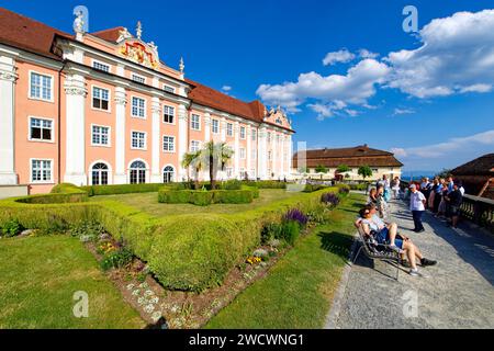 Allemagne, Baden Württemberg, Lac de Constance (Bodensee), Meersburg, Neues Schloss (château neuf) Banque D'Images