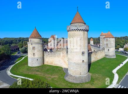 France, Seine-et-Marne, Blandy-les-Tours, le château Banque D'Images