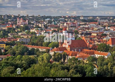 Vue panoramique de Vilnius. La lituanie Banque D'Images