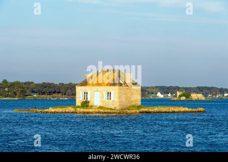 France, Morbihan, Belz, Etel, Saint Cado, Nichtarguer island Banque D'Images