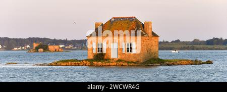 France, Morbihan, Belz, Etel, Saint Cado, Nichtarguer island Banque D'Images