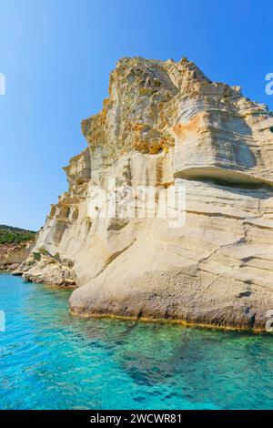 Grèce, îles Cyclades, île Milos, formations rocheuses Kleftiko, Kleftiko Banque D'Images