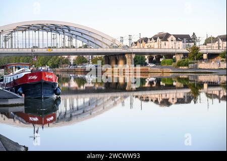 France, Val d'Oise, Pontoise, vieille ville de Saint-Ouenn l'Aumone Banque D'Images