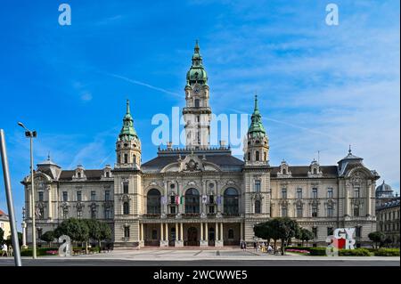 Europe ; Euro Bike 6, Hongrie, Gyor, mairie Banque D'Images